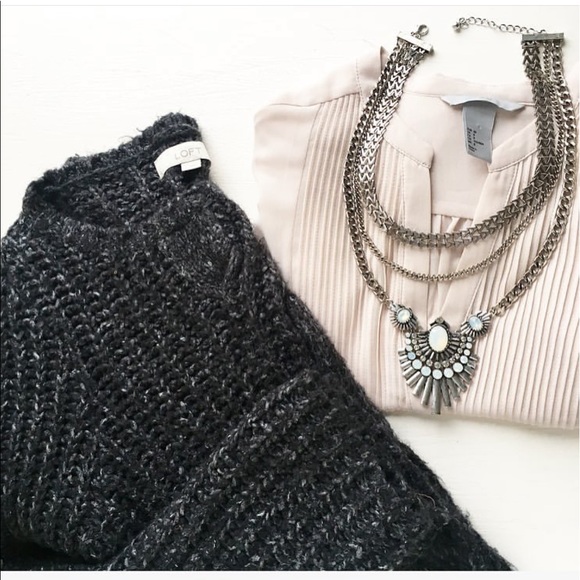 Silver Opal Statement Necklace - Picture 6 of 8